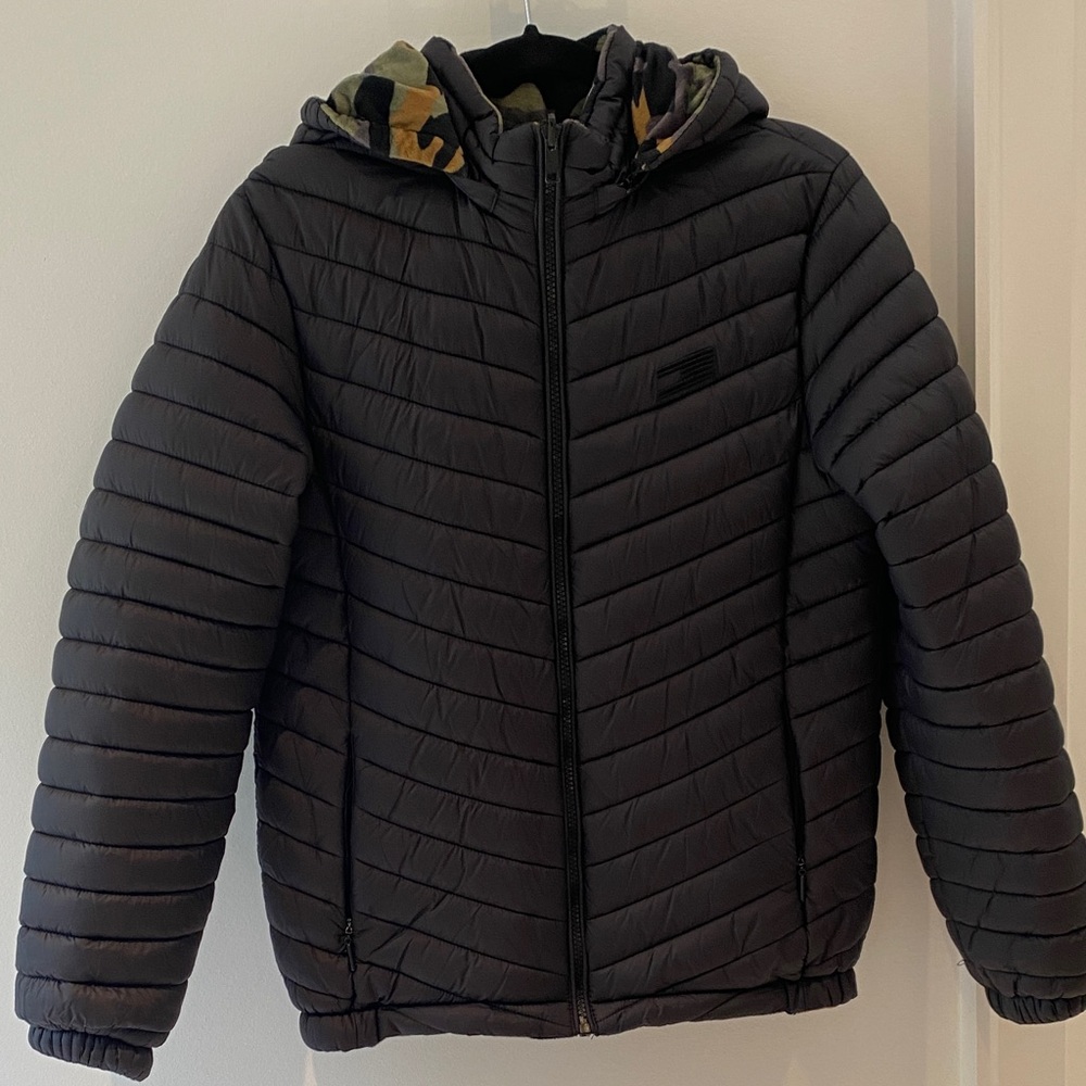 Boys Black Puffer Jacket